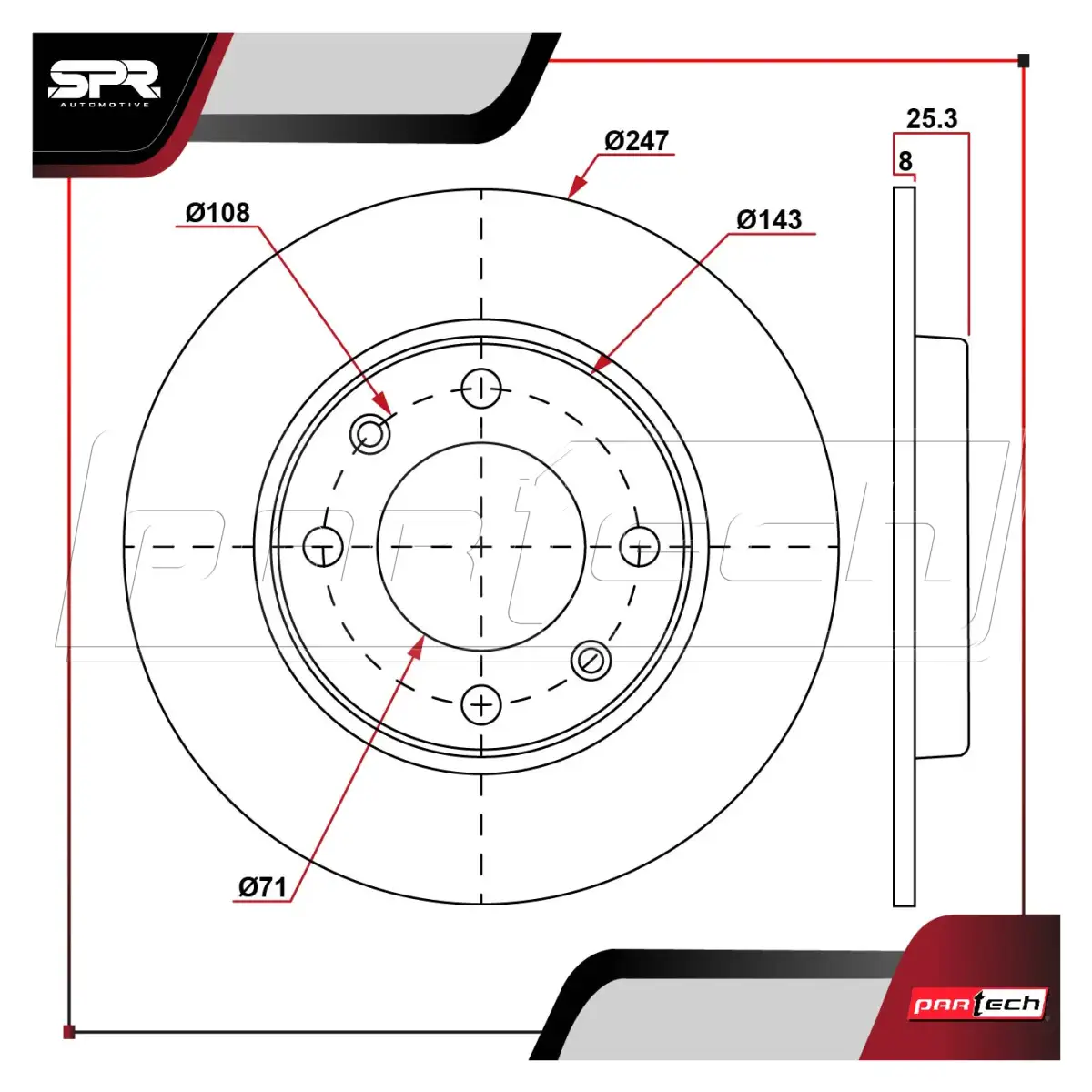Disco de Freno DP-21010 · PARTECH