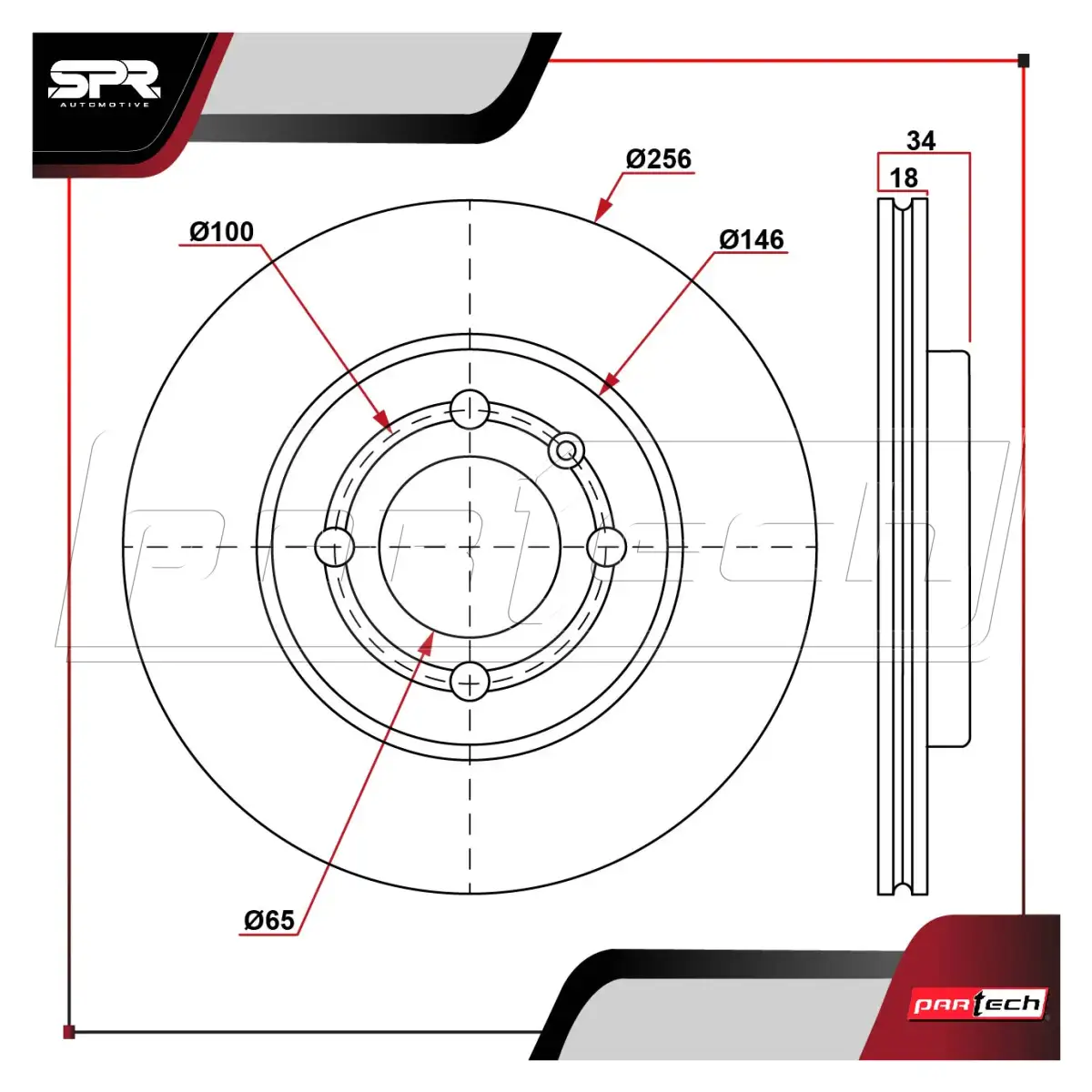 Disco de Freno DP-28024 · PARTECH